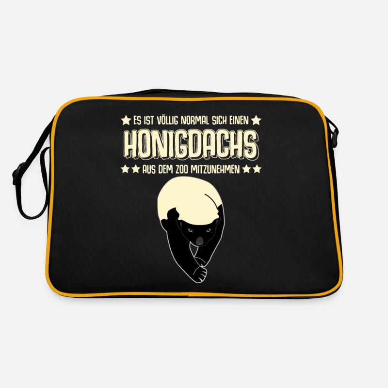 Honigdachs Witz Badger Honig Dachs Retro Tasche