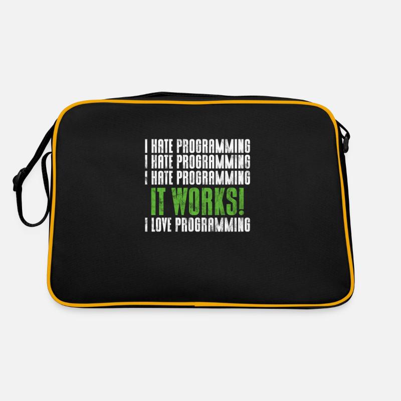 Programmierer Retro Tasche
