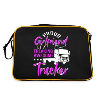 Trucker Truck Driver Truck Driver Girlfriend - Retro Bag - black/gold - Back