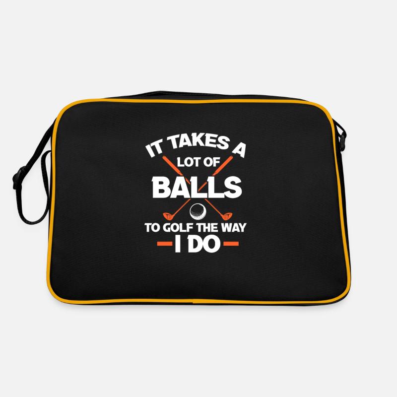 Golf Golfer Golf Club Golf Ball Gift Retro Bag