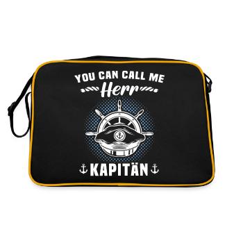 Boat License Sailing Boat Captain - Retro Bag - black/gold - Back