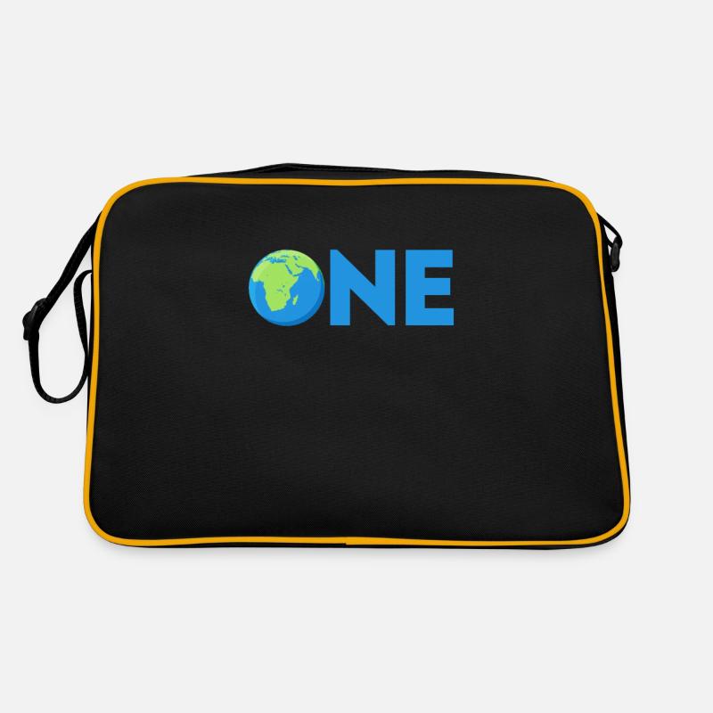 Klimawandel - Retro Tasche - Schwarz/Gold