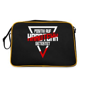 Hardtekk Techno Hardstyle Raver - Retro Bag - black/gold - Back