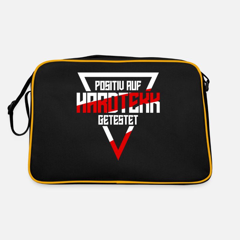 Hardtekk Techno Hardstyle Raver - Sac Retro - noir/or