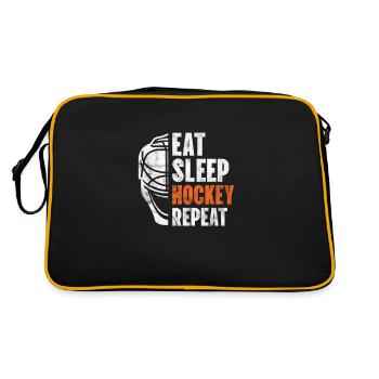 Masque de hockey sur glace Hockey Cadeau d’équipe de hockey sur glace - Sac Retro - noir/or - Dos