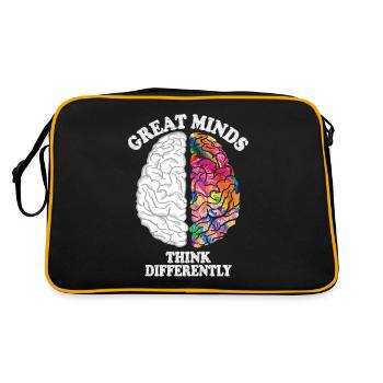 Great Minds Think Differently Creative Brain - Retro Bag - black/gold - Back