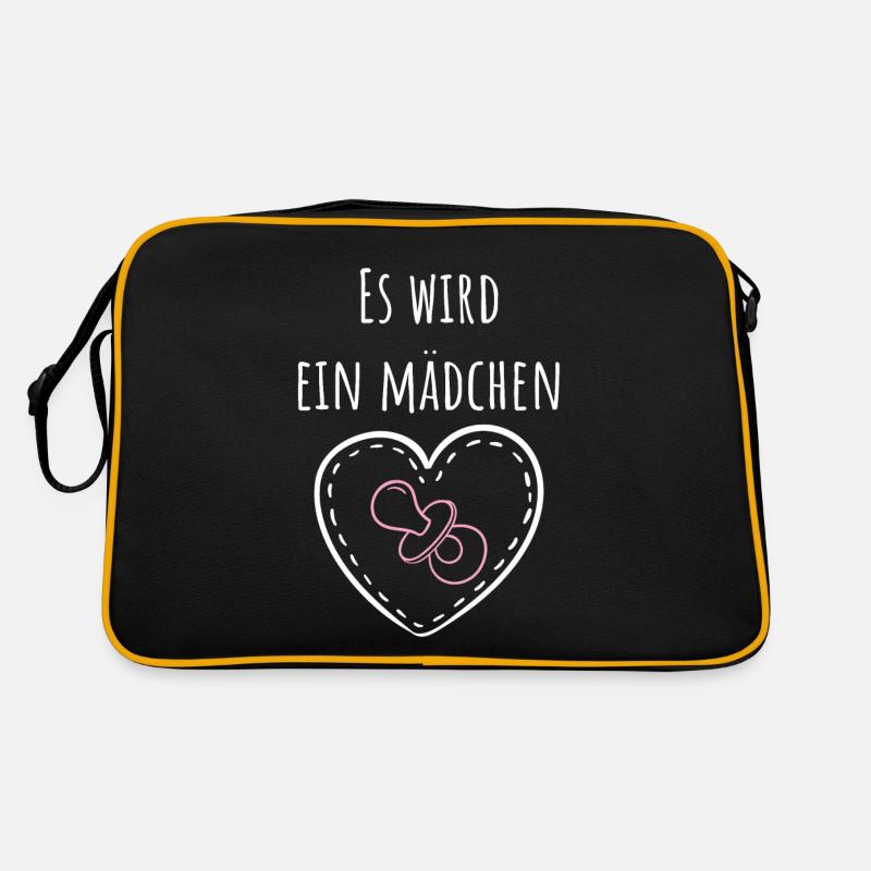 Es wird ein Mädchen! Retro Tasche