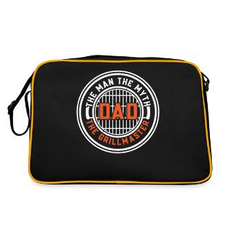Papa Chef Of The Barbecue Grills Father BBQ - Retro Bag - black/gold - Back