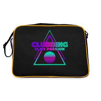 Clubbing Hardtekk Techno Festival Raver - Sac Retro - noir/or - Dos