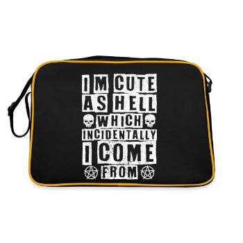 Gothic gifts - Retro Bag - black/gold - Back