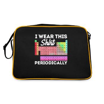 Periodic table - Retro Bag - black/gold - Back