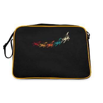 Flying RC Airplane Model Airplane Model Airplane - Retro Bag - black/gold - Back
