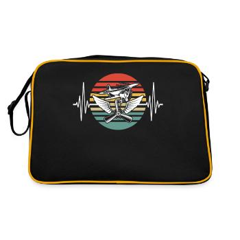 Flying RC Airplane Model Airplane Model Airplane - Retro Bag - black/gold - Back