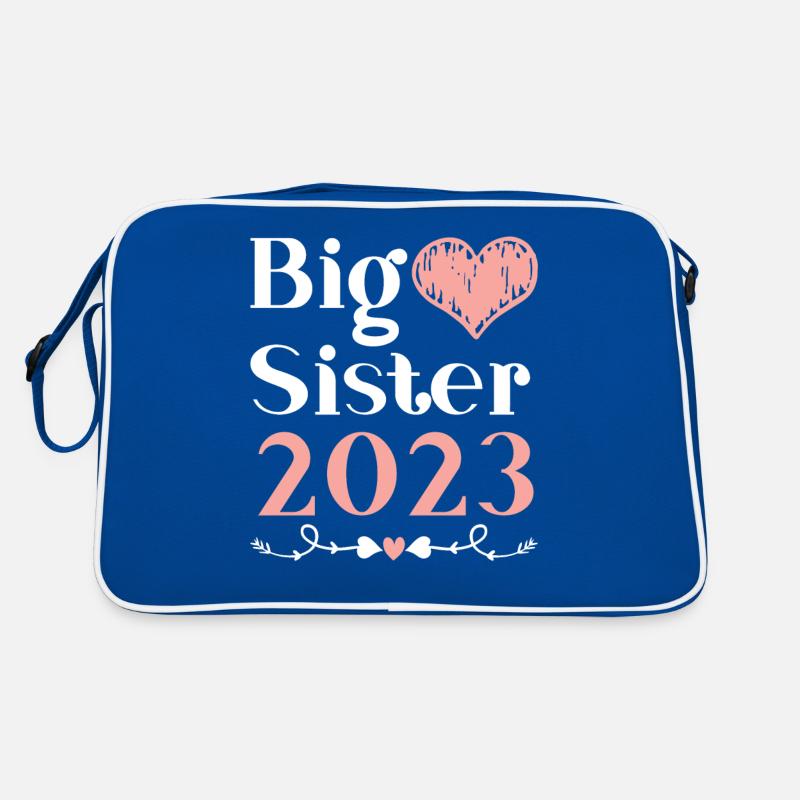 Große Schwester 2023 Großes Schwesterchen 23 Retro Tasche