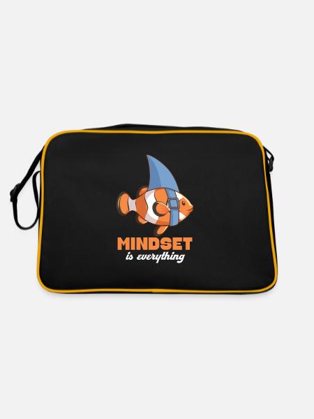 Shark - Retro Bag - black/gold - Back