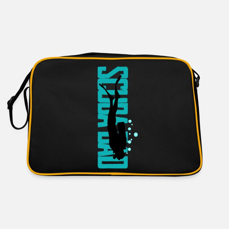 Father's Day Father Diving Dad Papa Diver Retro Bag
