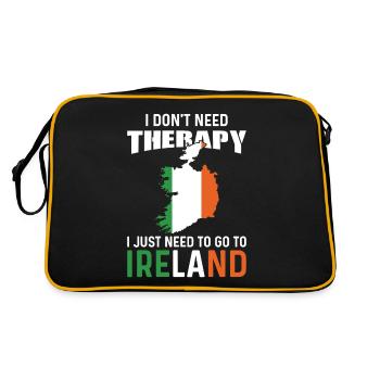 Irlandais Irlandais Irlande Origine Accueil Irlande Drapeau - Sac Retro - noir/or - Dos