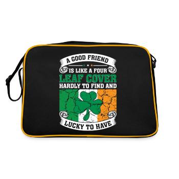 Ireland Irish Irish Flag Irish St Patricks Day - Retro Bag - black/gold - Back