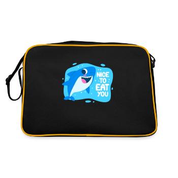 Requin - Sac Retro - noir/or - Dos