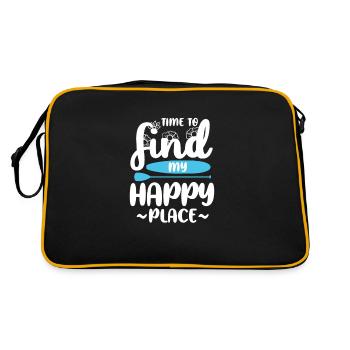 SOUPER - Sac Retro - noir/or - Dos