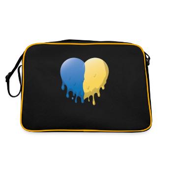 Drapeau ukrainien Shirs ukrainiens Cadeau - Sac Retro - noir/or - Dos
