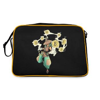 Bitcoin Magician Wizard Class RPG Jeu de rôle - Sac Retro - noir/or - Dos
