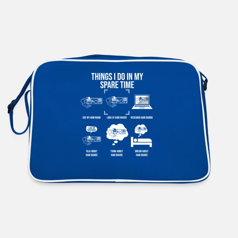 Ce que je fais pendant mon temps libre Ham Radio Sac Retro