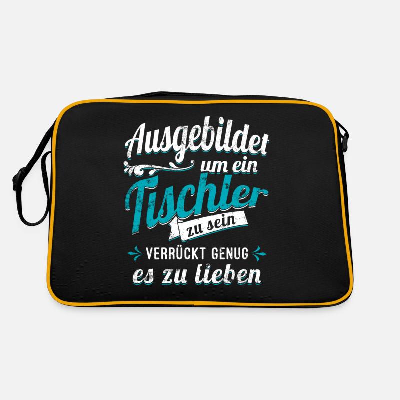 Tischler Schreiner Zimmerer Auszubildender Azubi Retro Tasche
