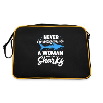 Femme Requin - Sac Retro - noir/or - Dos