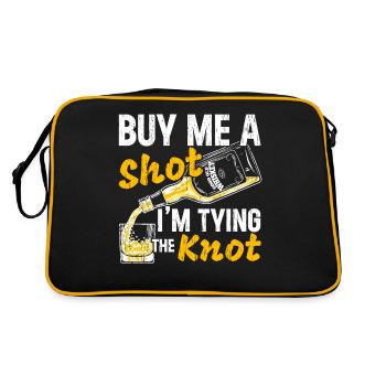 Achetez-moi une boisson je me marie bientôt mariage Tei - Sac Retro - noir/or - Dos