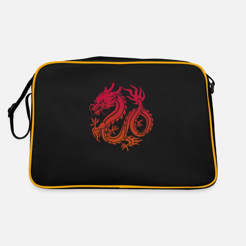Chinesischer Drache Retro Tasche
