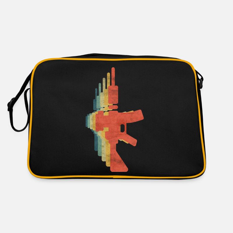 Maschinengewehr Retro Weinlesefarbe Retro Tasche