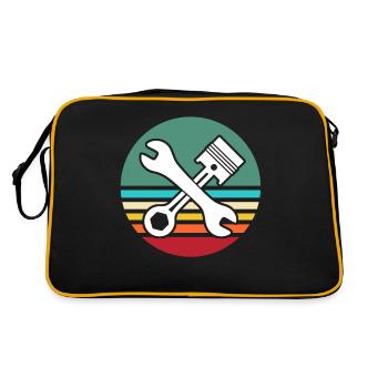 Screwdriver Mechanic Auto Tool - Retro Bag - black/gold - Back