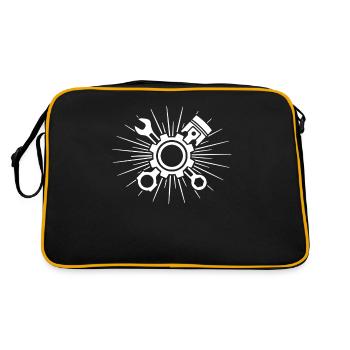 Screwdriver Mechanic Auto Tool - Retro Bag - black/gold - Back