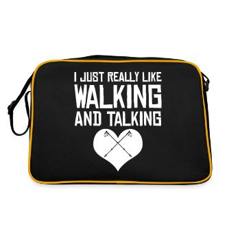 Nordic Walking and Talking Hiking - Retro Bag - black/gold - Back
