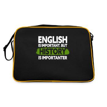 History - Retro Bag - black/gold - Back