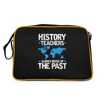 History Teacher History Teacher History - Retro Bag - black/gold - Back