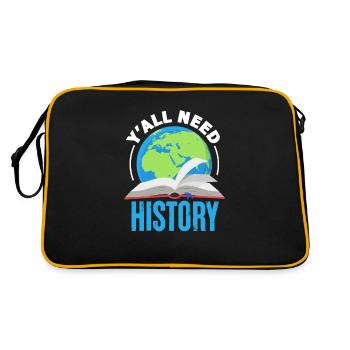 History - Retro Bag - black/gold - Back