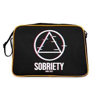 Alcoholics AA Anonymous Sobriety Akhololiker 2022 - Retro Bag - black/gold - Back