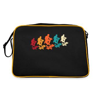Tiler Occupation Tiler Tiles Laying - Retro Bag - black/gold - Back