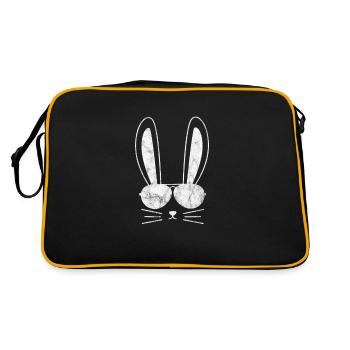 Rabbit Rabbit Easter Long-eared Gift - Retro Bag - black/gold - Back