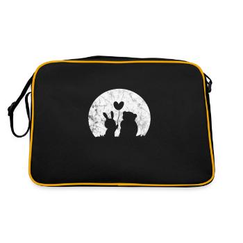 Rabbit Rabbit Easter Long-eared Gift - Retro Bag - black/gold - Back
