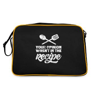 Cooking Cook Cook Restaurant Kitchen Gift - Retro Bag - black/gold - Back