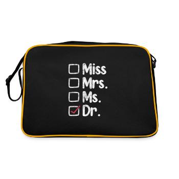 Docteur Médecine Docteur Médecin Assistant Médecin Cadeau - Sac Retro - noir/or - Dos