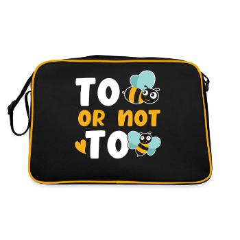 Abeille ou pas abeille - Sac Retro - noir/or - Dos