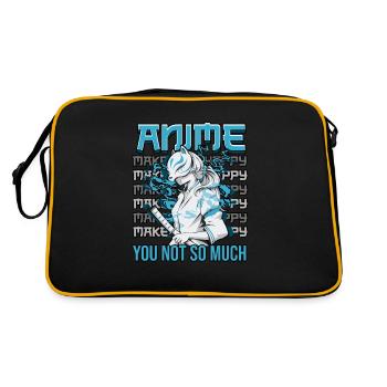 L’anime me rend heureux... vous n’êtes pas tellement manga - Sac Retro - noir/or - Dos