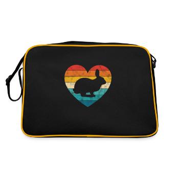 Rabbit Rabbit Easter Long-eared Gift - Retro Bag - black/gold - Back