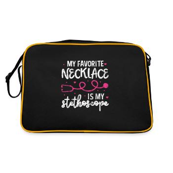 Docteur Médecine Docteur Médecin Assistant Médecin Cadeau - Sac Retro - noir/or - Dos