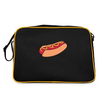 Hot dog - Retro Bag - black/gold - Back