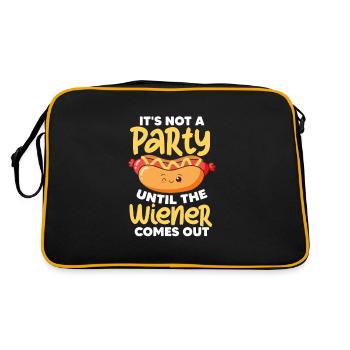 Hot dog - Retro Bag - black/gold - Back